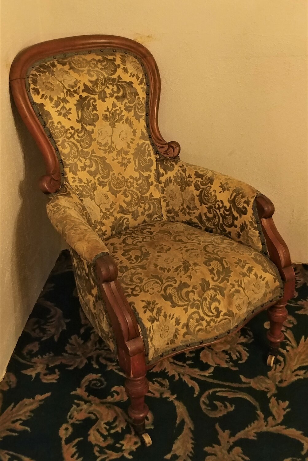 The ghost chair in Double Eagle’s Carlotta Room