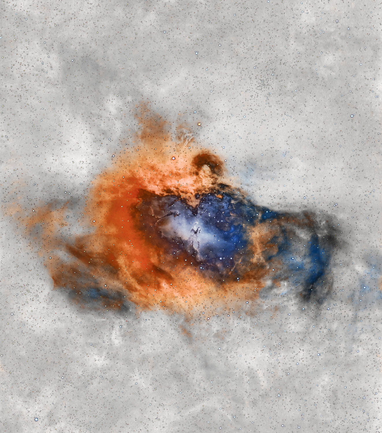 Magdalena art walk: "Dimensional Door," Eagle Nebula as
seen by Antoine Ribaut