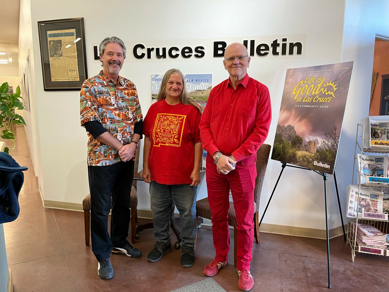 Richard Coltharp, Elva österreich and Mike Cook of the Las Cruces Bulletin each earned awards at the New Mexico Press Association’s annual convention Oct. 28.