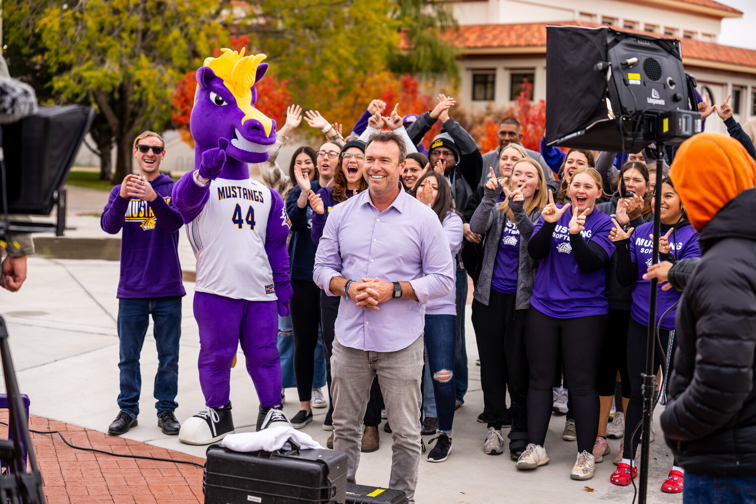 A production crew from “The College Tour” wrapped up filming on the WNMU campus, November 10, 2023. WNMU is the first university in NM to be featured on the show.