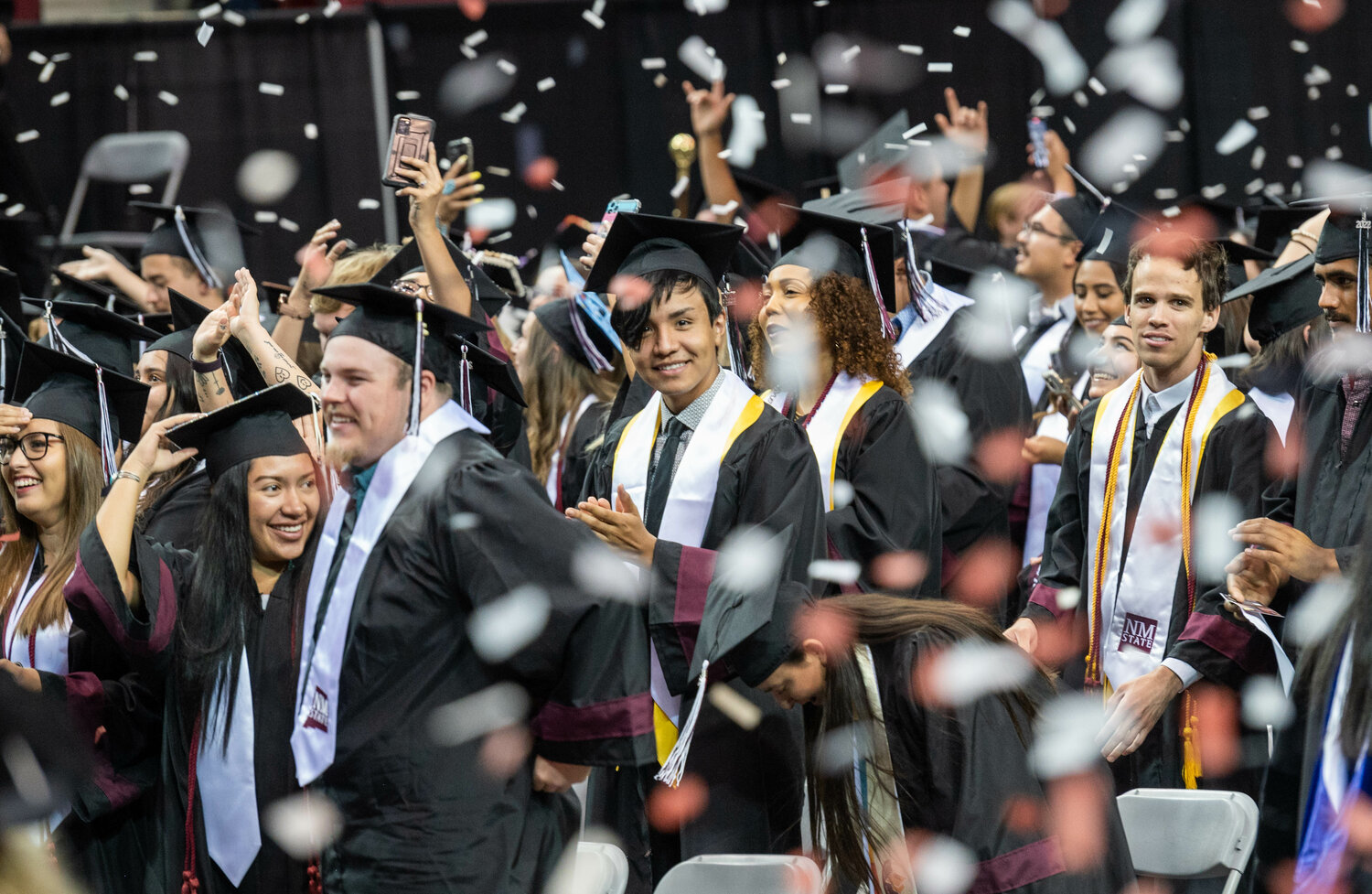 New Mexico State University will recognize fall 2023 graduates during commencement ceremonies at 6 p.m. Friday, Dec. 8, and 10 a.m. Saturday, Dec. 9, at the Pan American Center. The Friday ceremony will honor students receiving master’s degrees and Ph.D.s, while the Saturday ceremony will celebrate those earning bachelor’s degrees.