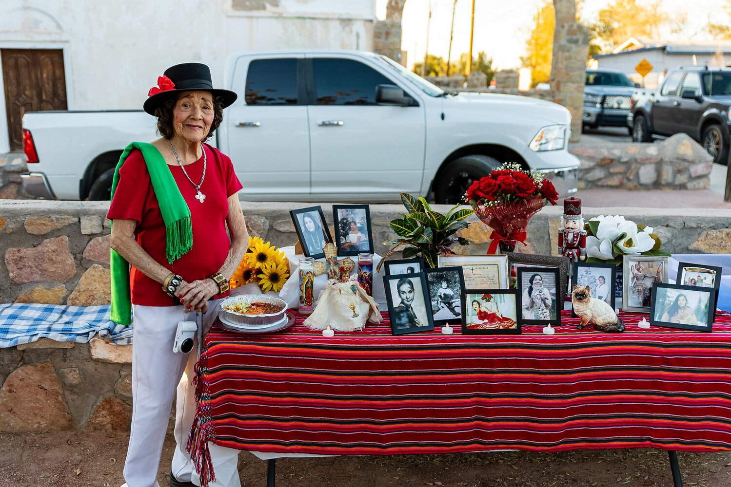 Mary Jane Garcia is seen in an undated file photo at an event in the village of Doña Ana.