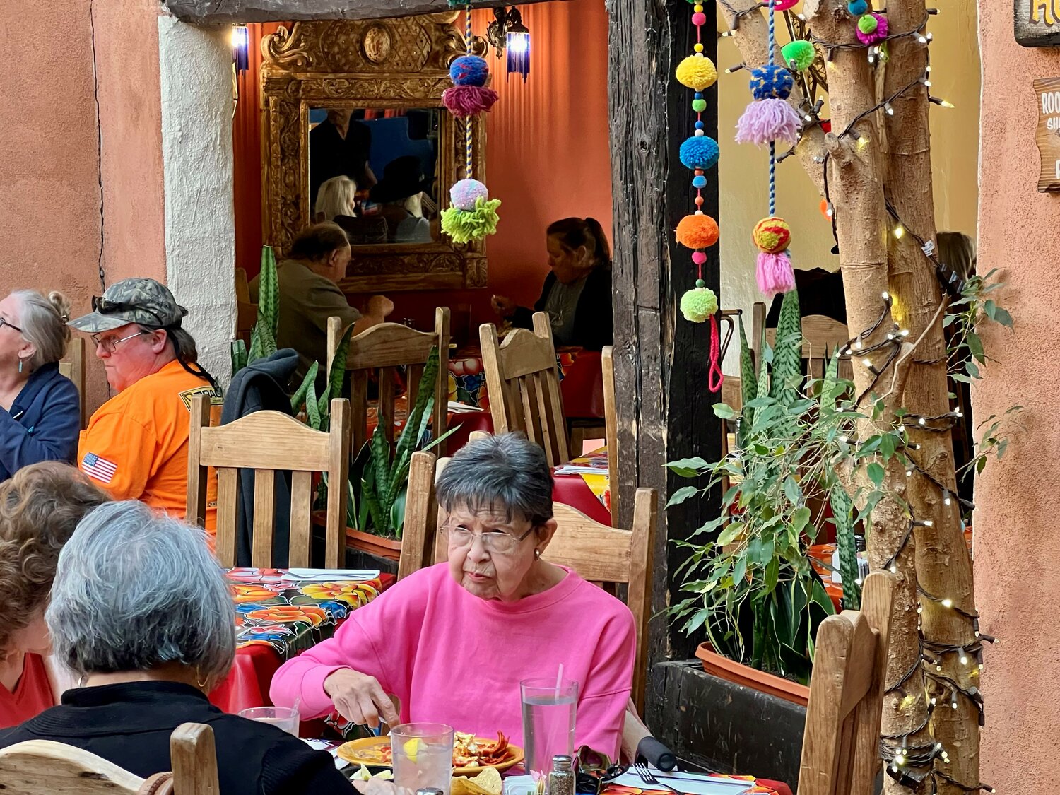 Customers eat lunch at La Posta de Mesilla on Jan. 16.
