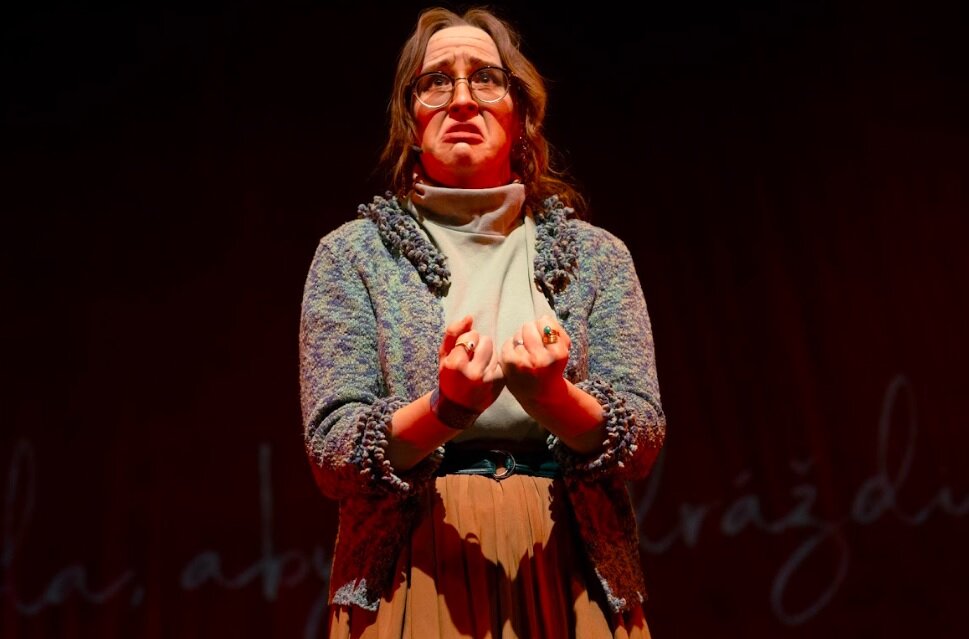 Alyssa Gose plays Boruska in Blank Conversations’ production of “Once” at the Rio Grande Theatre, downtown Las Cruces.