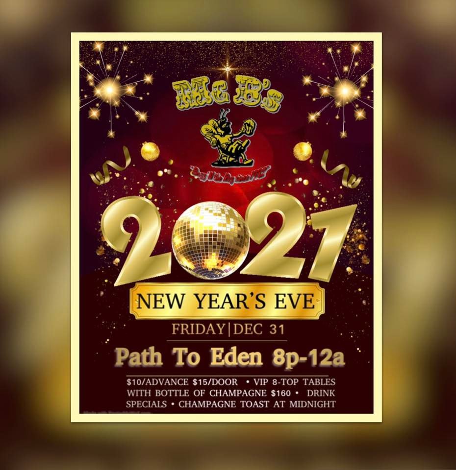 New Years Eve Bash at McB's Grill and Bar