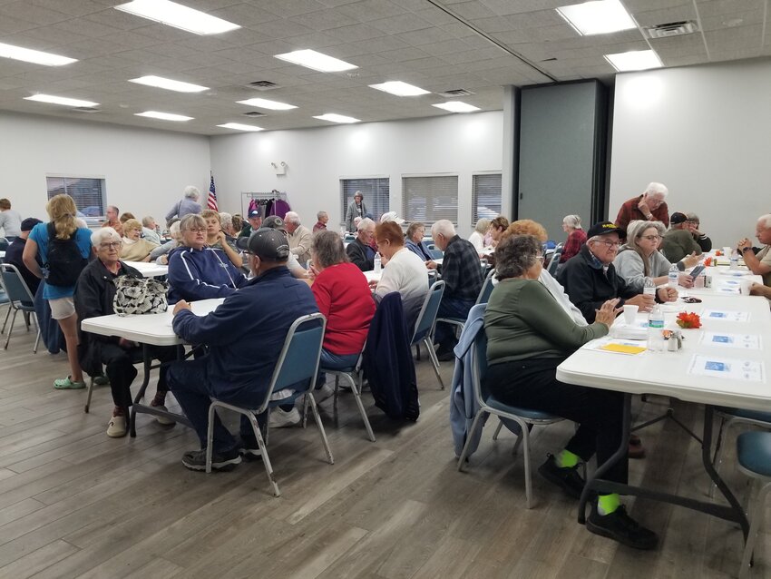 A larger than usual crowd caused the Mazeppa Area Historical Society Fall Supper to end early due to running out of food.