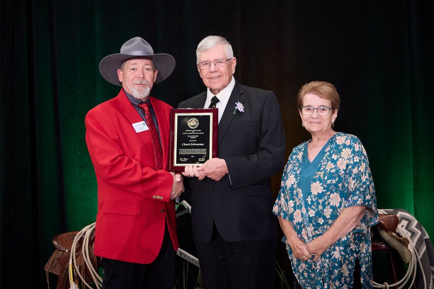 Hall of Fame Presentation:  JJ Jones, NACAA President, Chuck Schwartau, Carol Schwartau