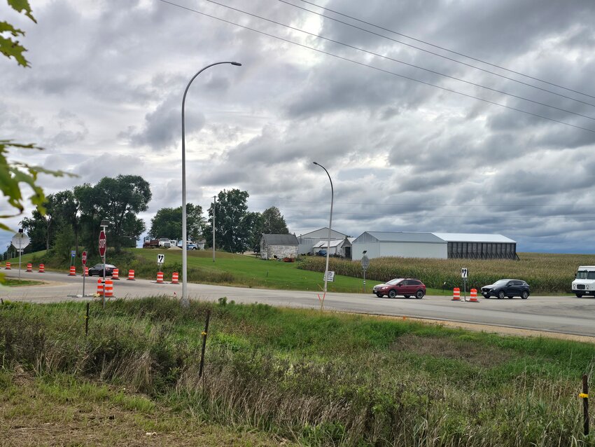 MN DOT installed new signage on Highway 56 and County Road 9 east of Dennison on Monday September 21st, 2026 converting the intersection to a four-way stop.