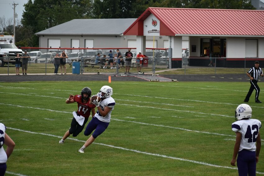 Henry Caswell with the catch