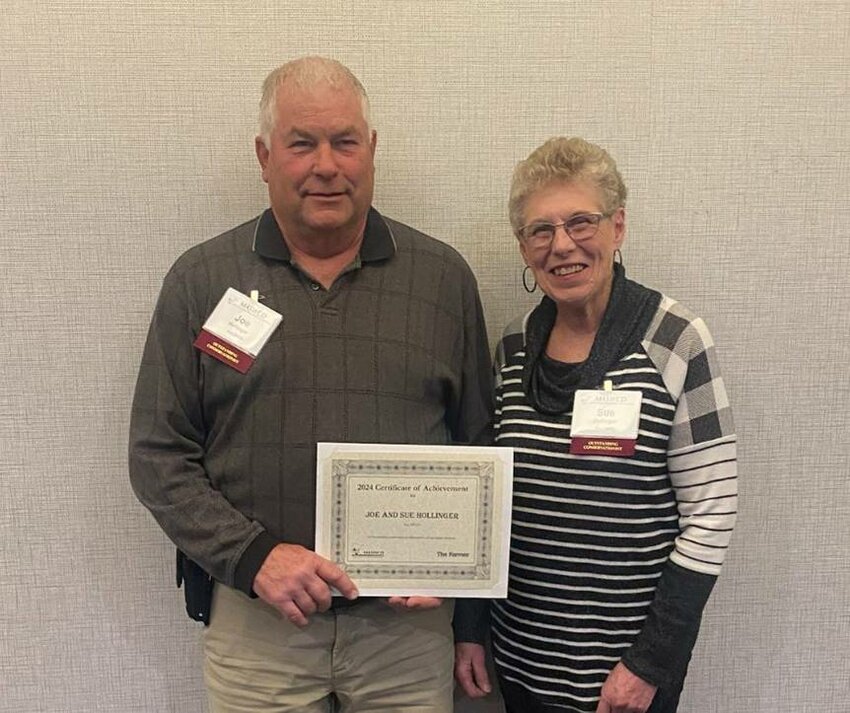 Joe and Sue Hollinger are the 2024 Outstanding Conservationists for Rice County. They were recognized at the Minnesota Association of Soil &amp; Water Conservation District&rsquo;s Annual Convention in Bloomington, Minnesota on December 4, 2024.