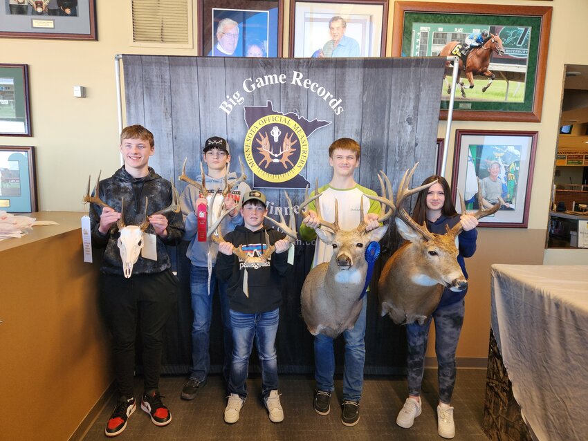 From left to right: Sawyer Deml- 8th grade, Cruz Cain- 8th grade, Kaiden Adreon- 8th grade, Mason Markell- 8th grade, Aubrey Markell- 10th grade