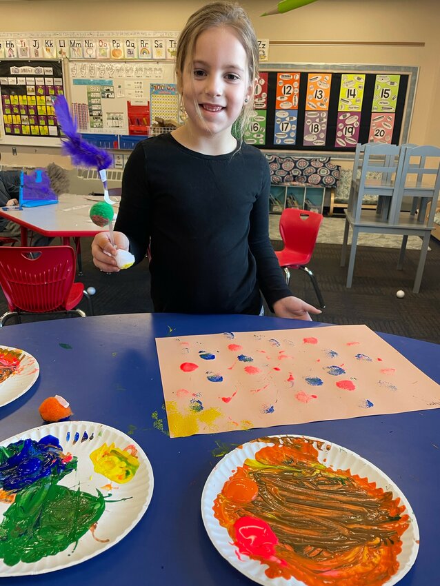 Landyn Tindal, Gracyelynn Streff and Erika Torres- Rivera, Design a paintbrush challenge