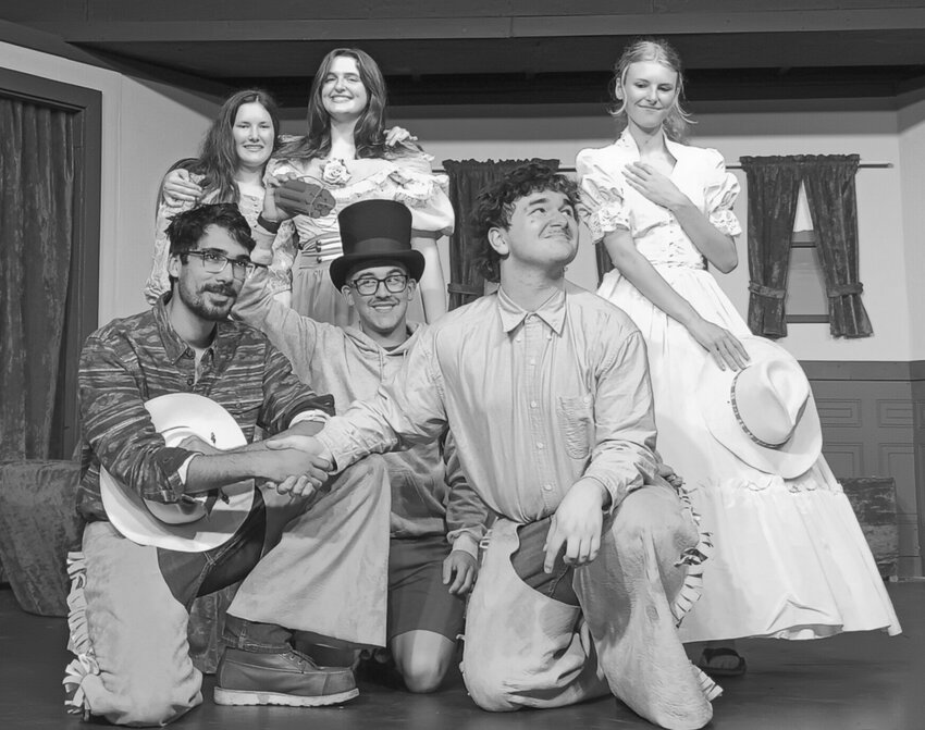 Road to Wasioja cast - Back row: Cora Swintek, Amber Butler, Alexis Swintek .  Front row: Zachary Trapp, Kaiden Beliveau, Kcin Siegele