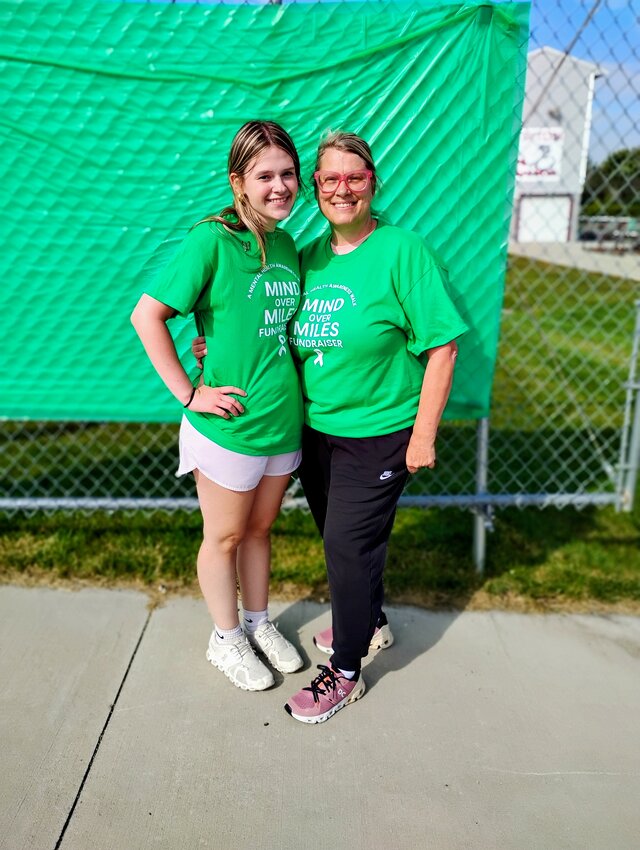 Topanga Spencer a senior at Triton, and Tessa Ogren, the Triton health advisor