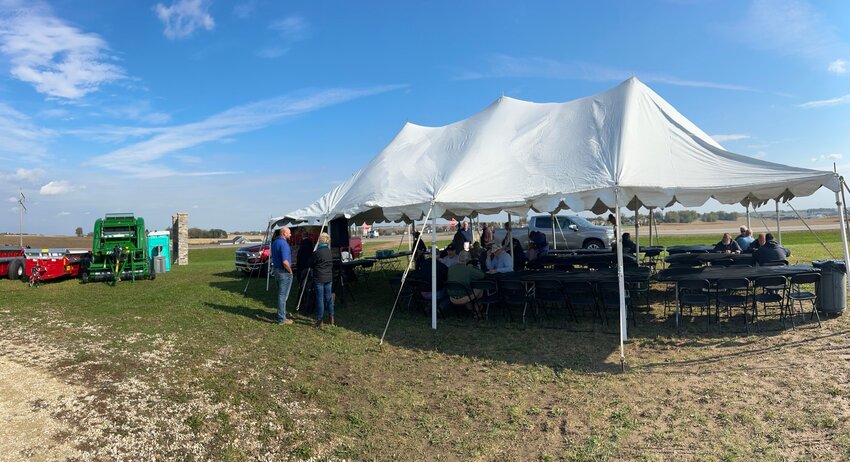 The 16th annual KCUE Harvest Lunch was held under the tent in Lodermeier's implement sales lot on October 17th.