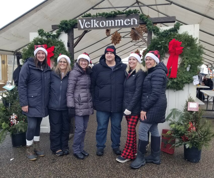 Chamber and community members that spearheaded the 2025 Christkindlmarkt event were (L-R) Abbie Haugen, Carolyn Ryan, Regina Poncelet, Shannon Harrell, Teresa Voth and Peggy O'Connor.