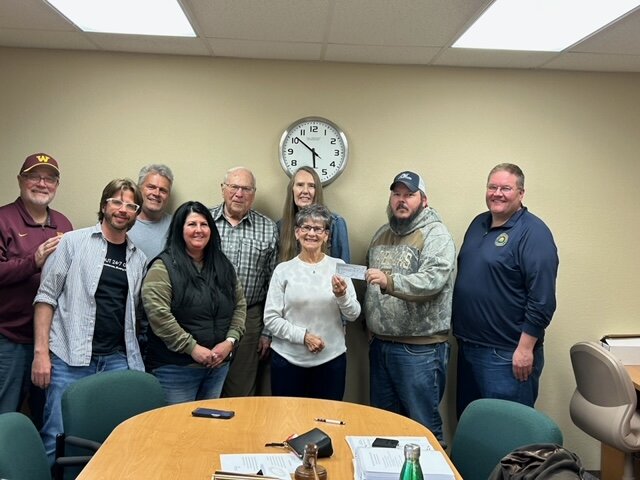 Front Row: Brent Leininger , Lisa Johnson, Jennifer Ohr , Trevor Aase and Michael Boulton  Back Row: Larry VanDeWalker, Barney Nesseth, Gary Bakko, and Patty Prigge.  Not pictured: Susie Beulke, Andrea Wallaker and Mike Alme