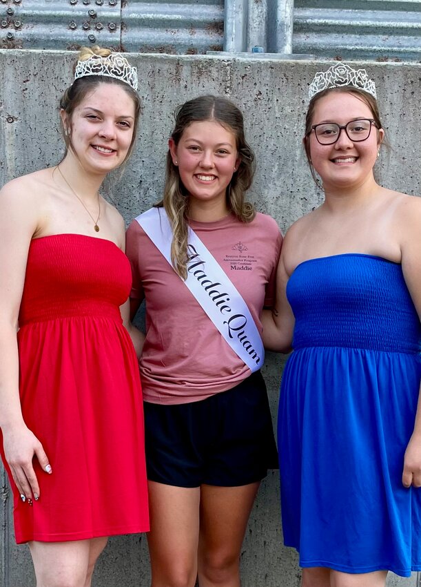 Current Rose Fest Ambassadors - Virginia Johnson, Madison Quam and Chloe Ament