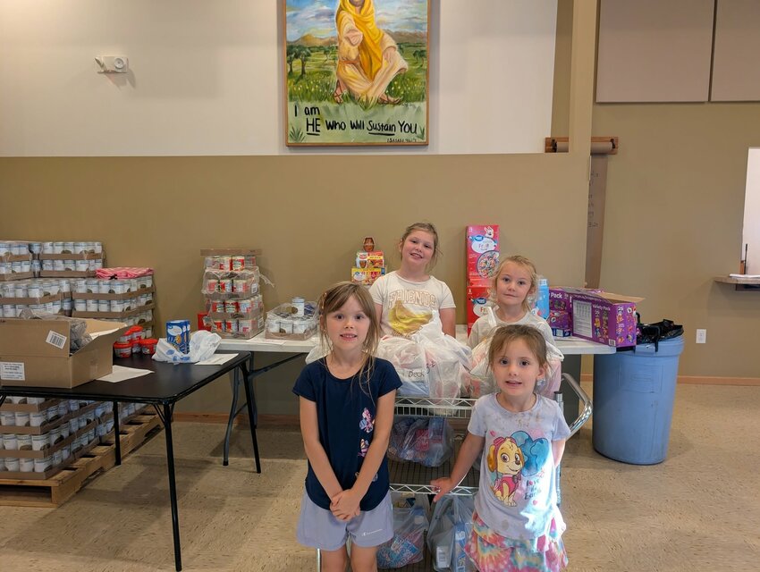 Front row- Reese Mulvilhill and Cora Dohrn.  Back row- Rose Zerby and Bristol Dohrn