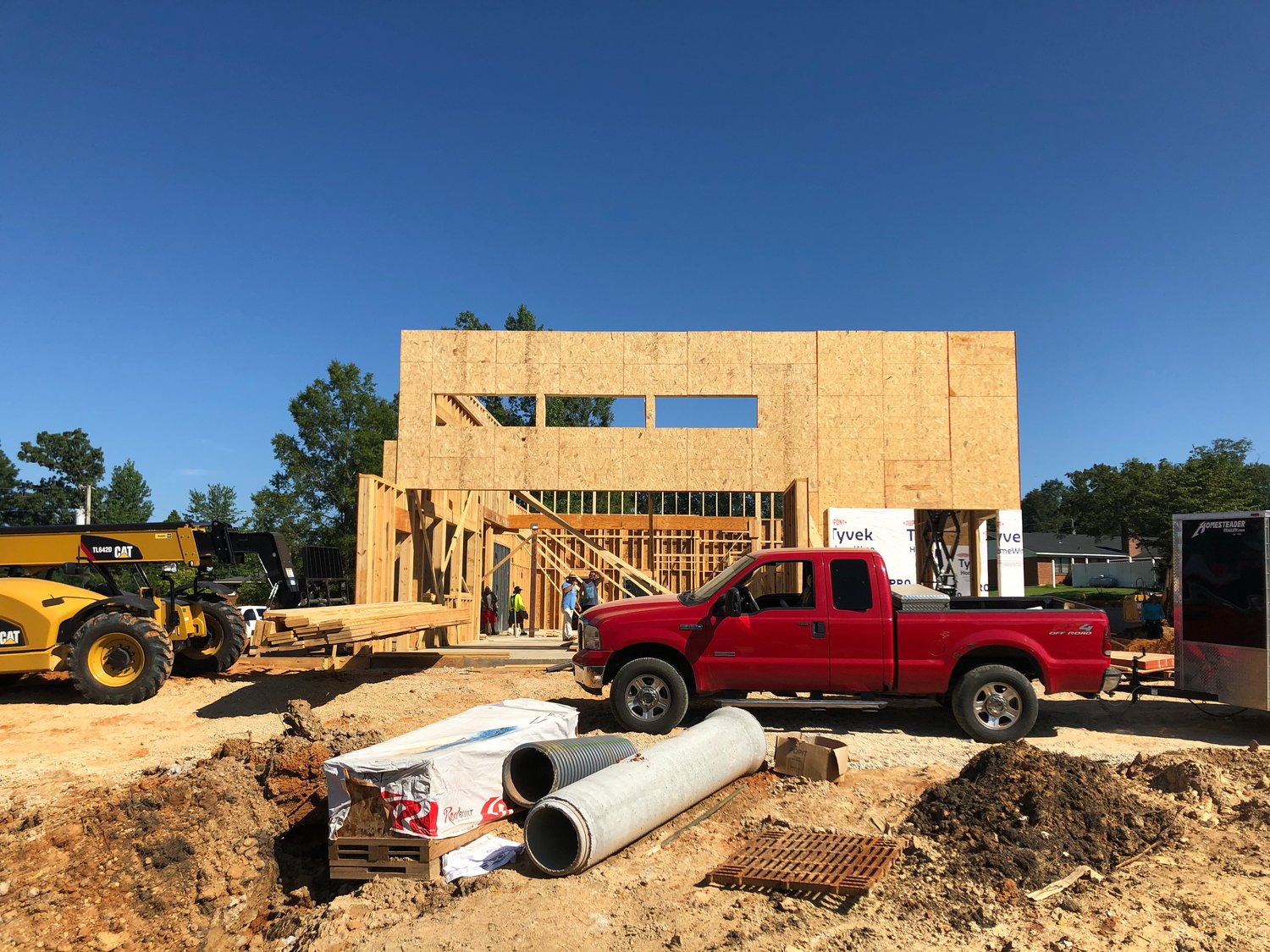 Fast food restaurant under construction