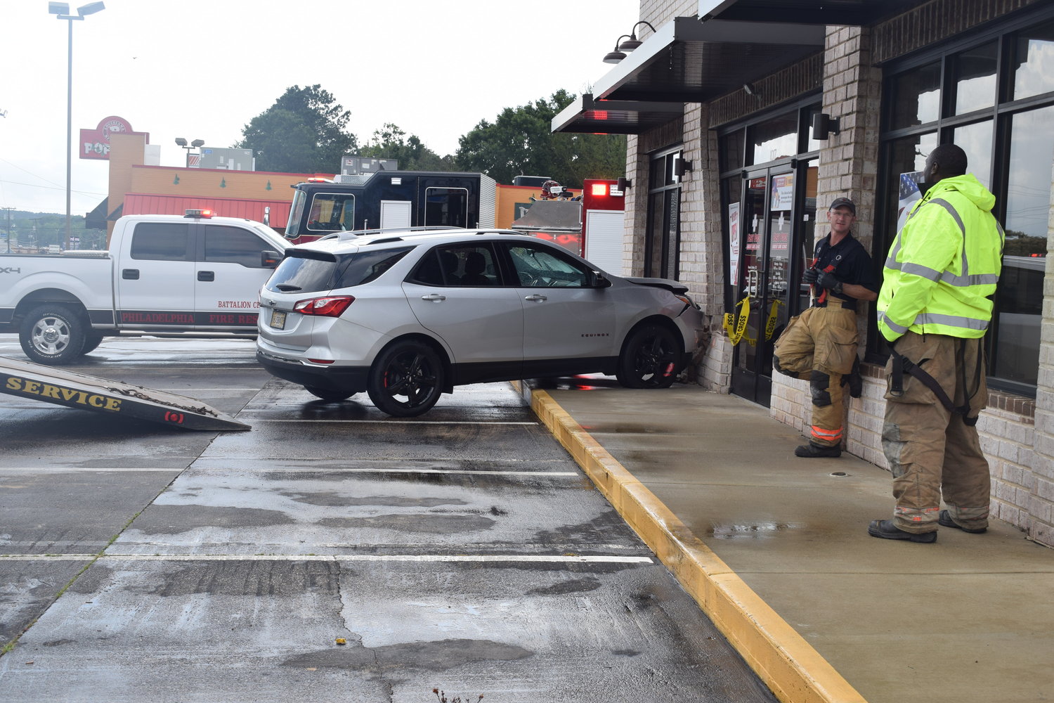 Vehicle Crashes Into Building, Driver Sent To Hospital