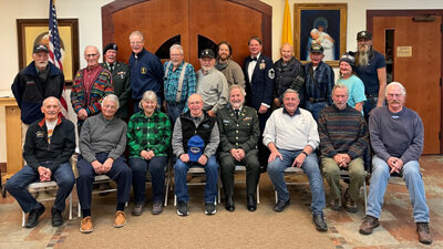 Photo courtesy Pagosa Catholic Community
The Fourth Degree members of the Knights of Columbus will hold a sit-down veterans’ appreciation dinner on Friday, Nov. 10, from 4:30 to 6:30 p.m. at the Pope John Paul II Catholic Church at 353 S. Pagosa Blvd. Veterans will be admitted free with a suggested donation of $10 for others.
