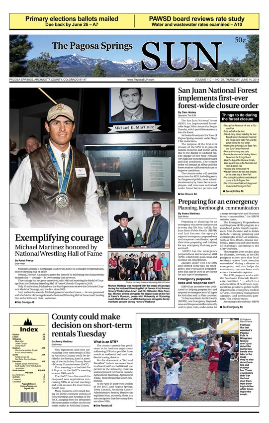 Jun 14, 2018 - The Pagosa Springs Sun