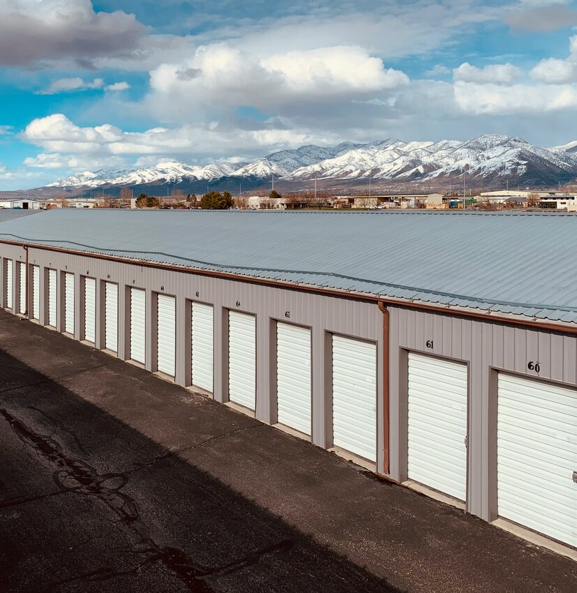 Storage units outside of Logan, Utah.