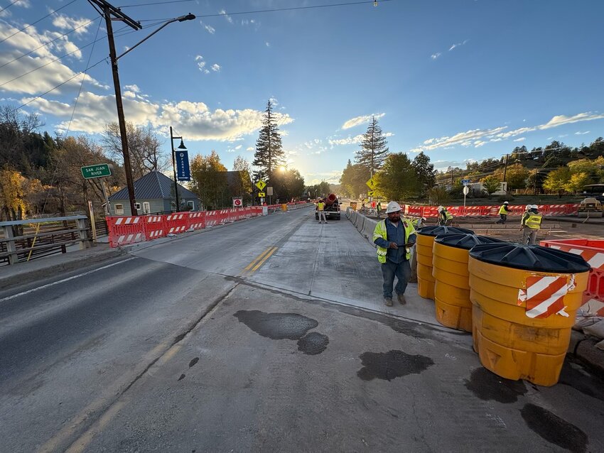 Work on the roadway has been completed at the U.S. 160 and 1st Street intersection for the time being, and traffic has been reopened to two lanes.