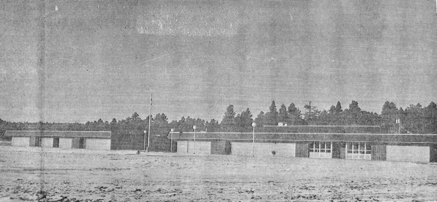 From the Jan. 22, 1970, Pagosa SUN — NEW SCHOOL — This is the new elementary school that is to be dedicated this Sunday. Dedication ceremonies are scheduled for 2 p.m. this Sunday, January 25. An open house, including refreshments, will be a feature of the dedication. This is the first public function held in the new school building and the general public is welcome, according to school officials.