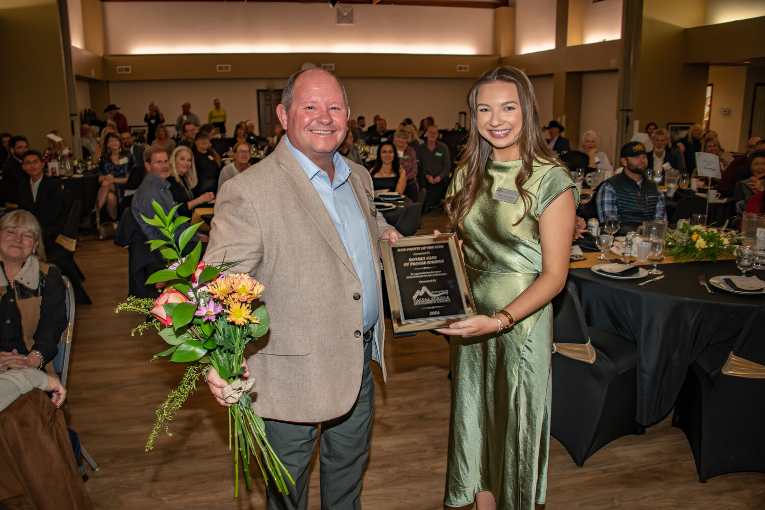 The Rotary Club of Pagosa Springs, represented by Warren Brown, was named the 2024 Non-Profit of the Year at last week’s Chamber Gala.