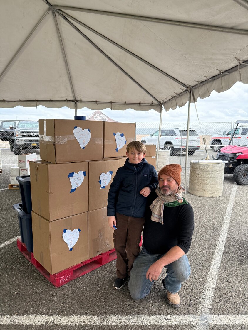 Jonathan and Jonah Dobson recently traveled to the wildfire-struck area of Los Angeles to deliver donated goods and meals to those affected by the fires.