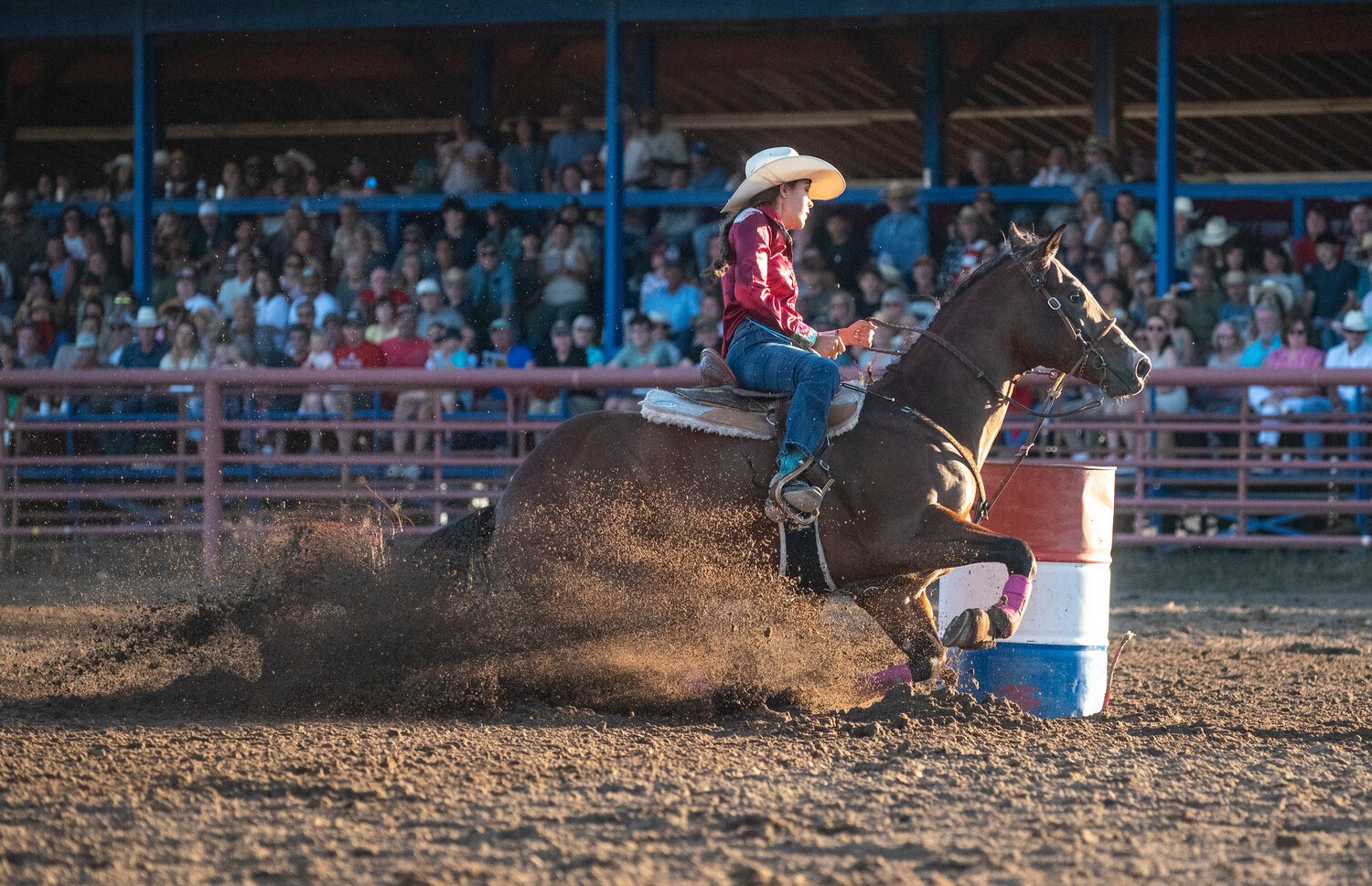 The 75th annual Red Ryder Roundup Rodeo, presented July 3-6, featured cowgirls and cowboys competing for prizes and showing their skills in a variety of traditional events.