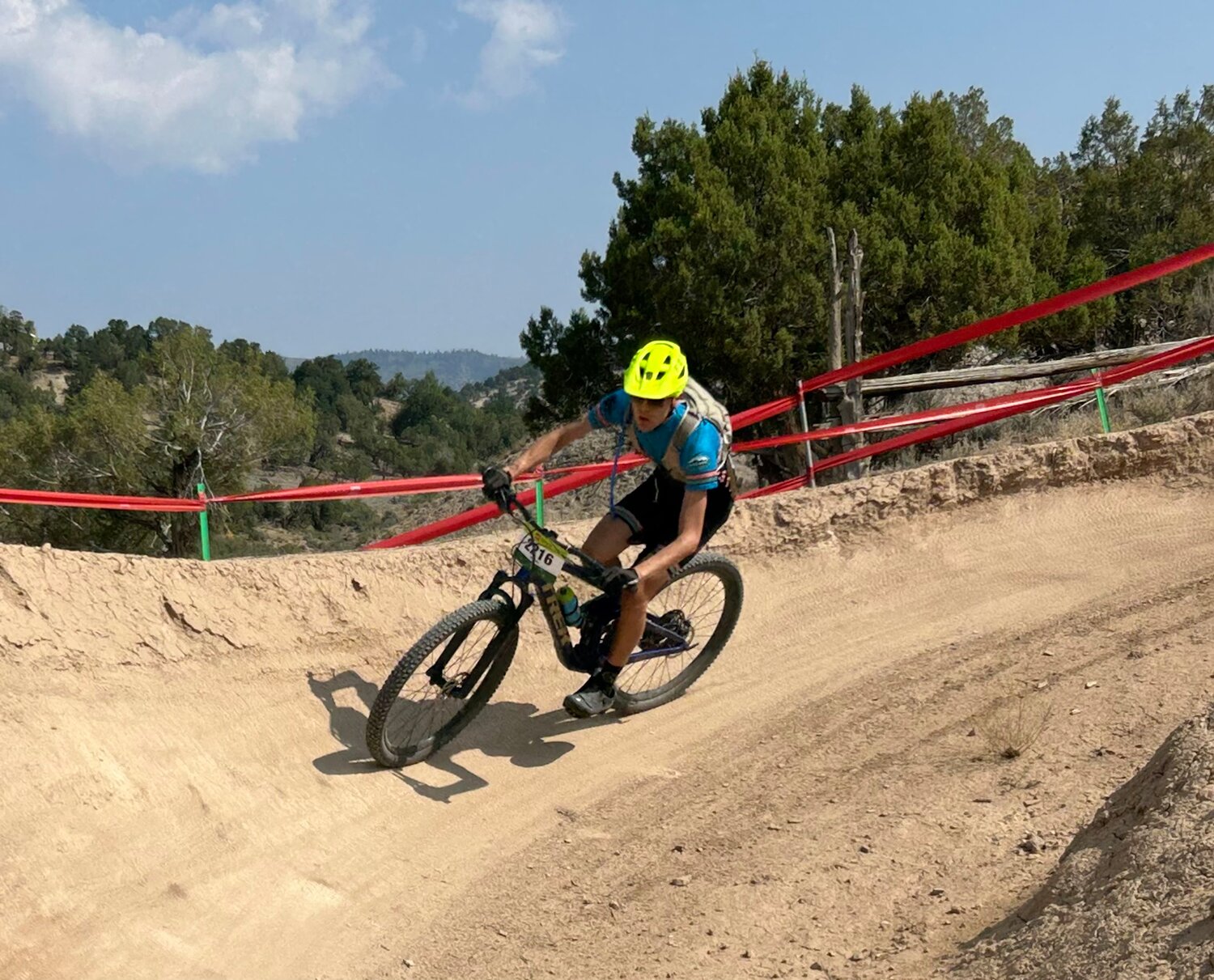 Junior Heath Leentjes passed 44 other racers to place 72nd in the JV boys&rsquo; category at the Haymaker Classic in Eagle on Sept. 6.