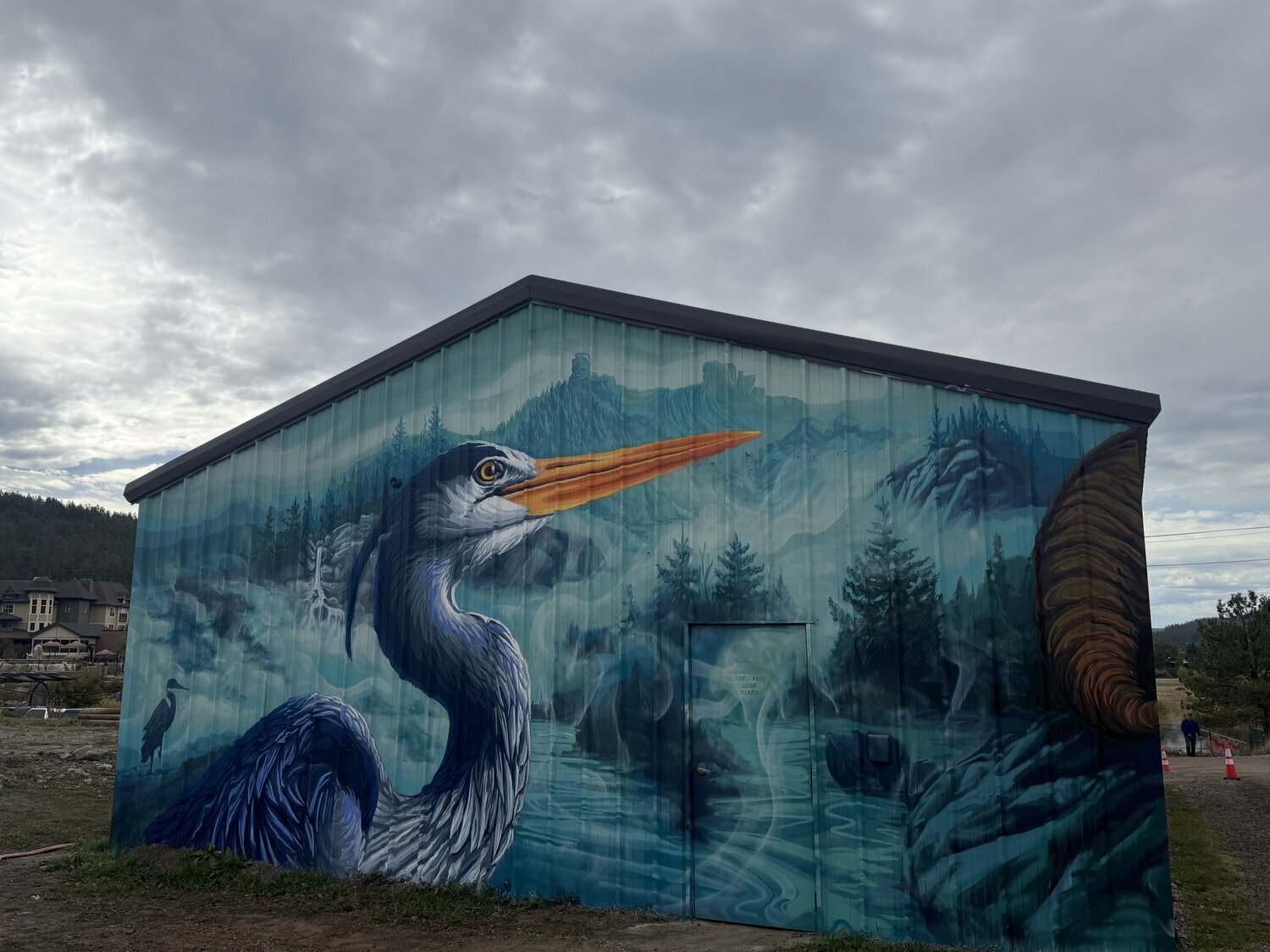 Public art and Pagosa Springs&rsquo; newest public art, a mural encasing the geothermal building on South 5th Street, are celebrated during an event on Saturday, Sept. 27. Artist Philip Seth&rsquo;s mural celebrates themes of renewal, energy and connection to place, adding to the growing collection of public art.