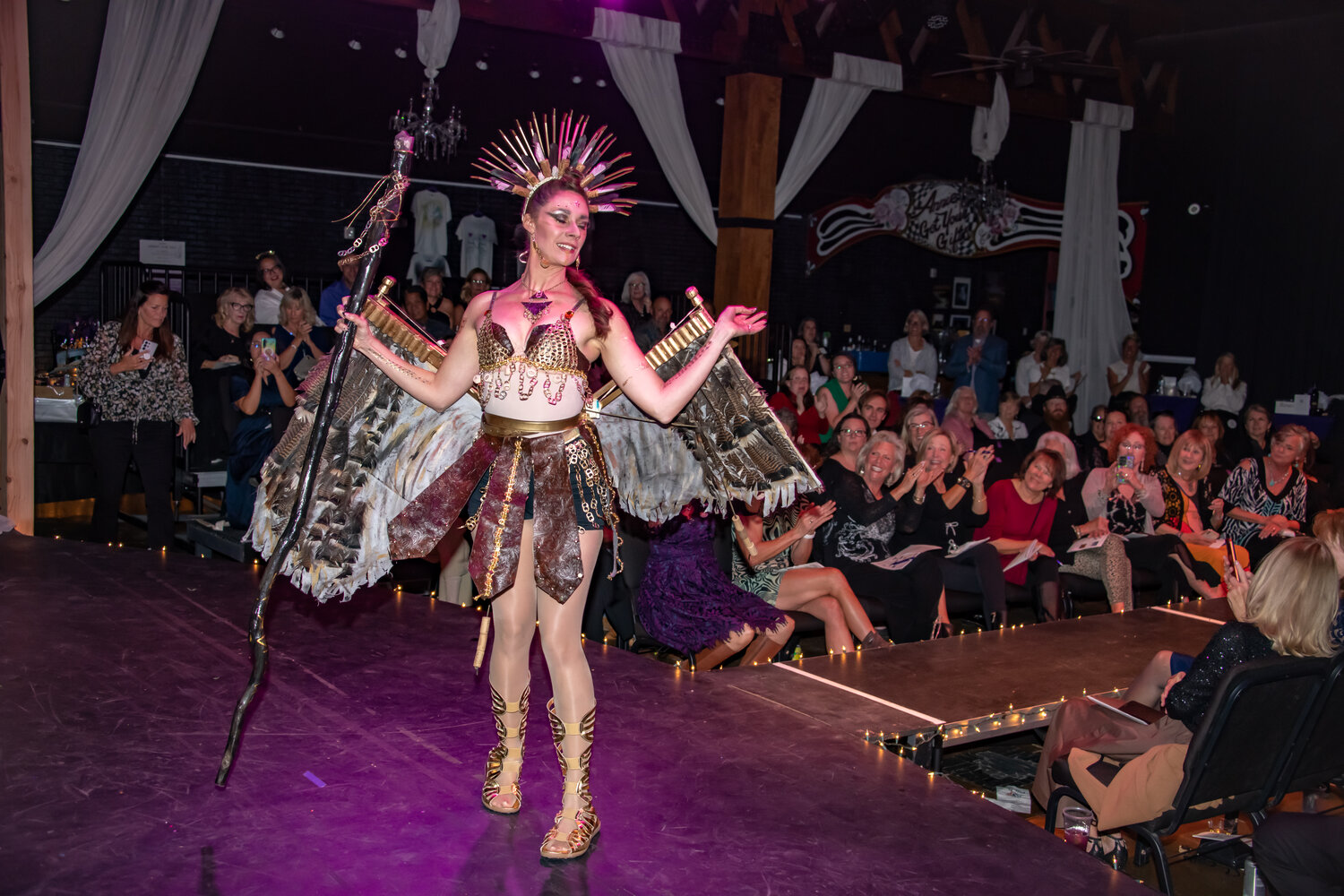 Scene ... walking with survivors at the Oct. 4 Runway for Rise Recycled Fashion Gala, where more than $78,000 was raised to support those affected by domestic violence and sexual assault in our community. These funds will directly impact the lives of survivors, providing them with resources, support and hope when they need it most.