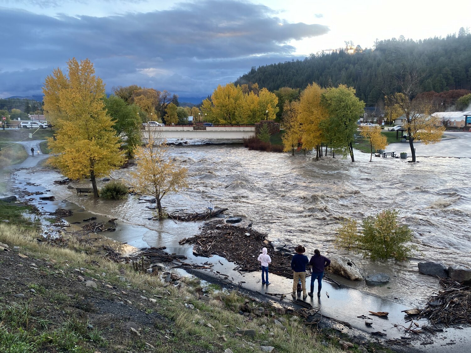 Historic flooding occurred in downtown Pagosa Springs and across Archuleta County twice in recent days, on Oct. 11 and Oct. 14, with the floods ranking in the top five on record.