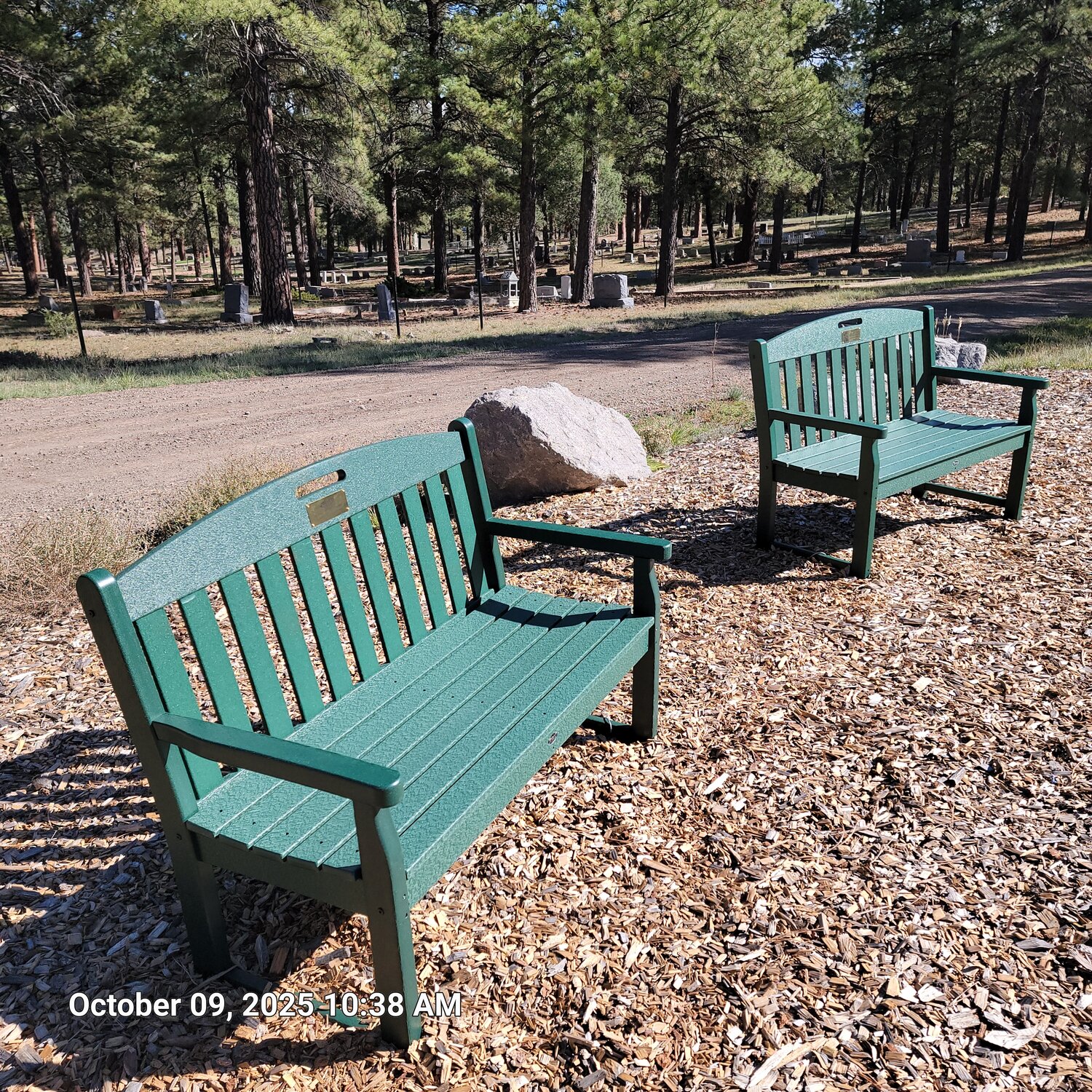 A pair of benches were recently placed at Hilltop Cemetery in honor of the late Linda Hobbs-Abbot, a dedicated community volunteer.