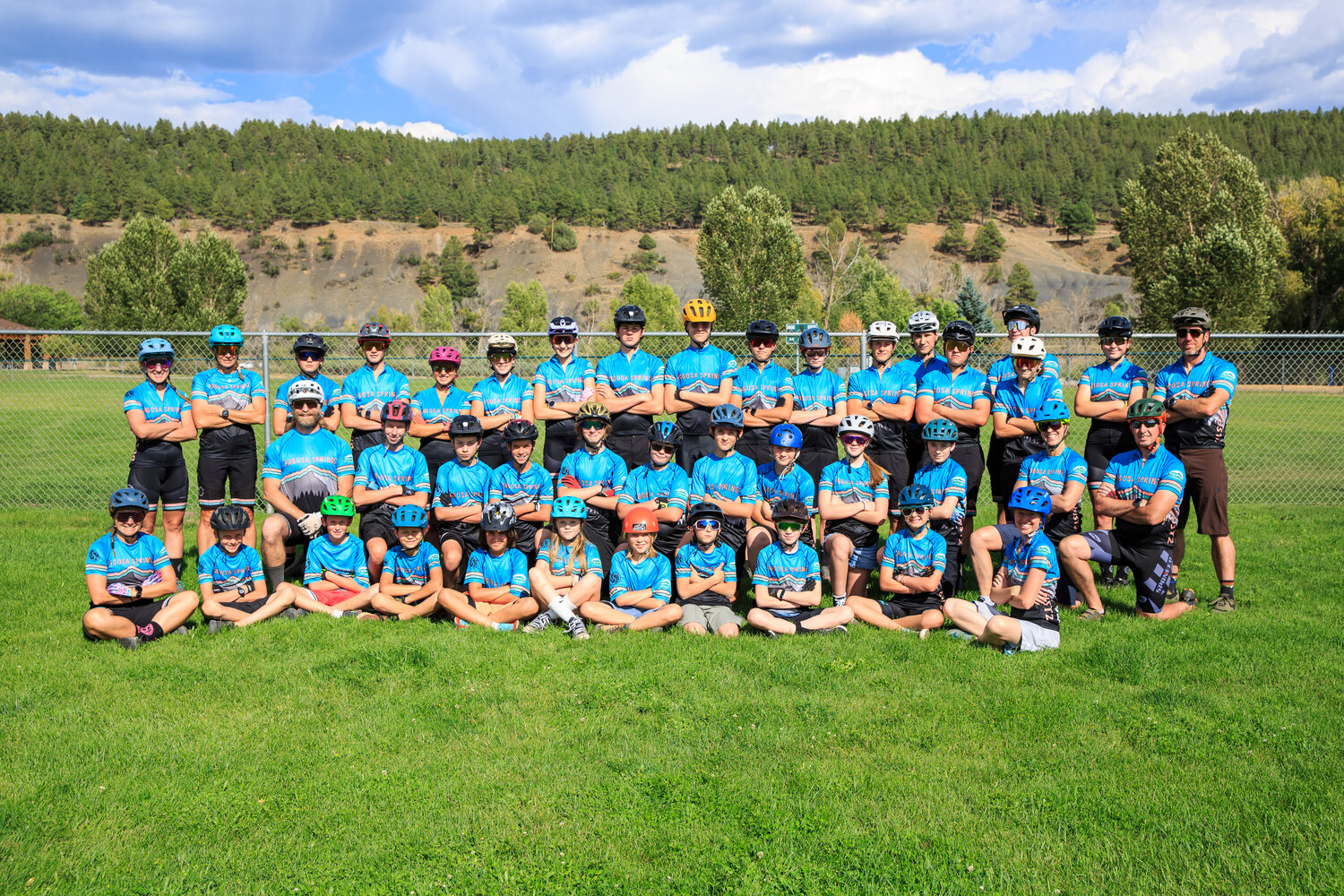 The 2025 DUST2 high school mountain bike team poses for a photo. DUST2 will host a film night fundraiser on Tuesday, Nov. 11, showing the mountain bike film &ldquo;Ritual.&rdquo;