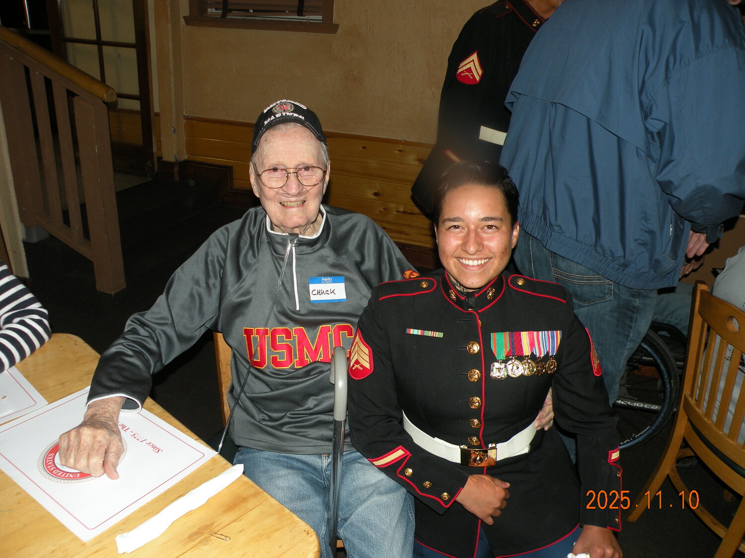 Archuleta County Marines and their guests gather on Nov. 10 to celebrate the 250th birthday of the U.S. Marine Corps.