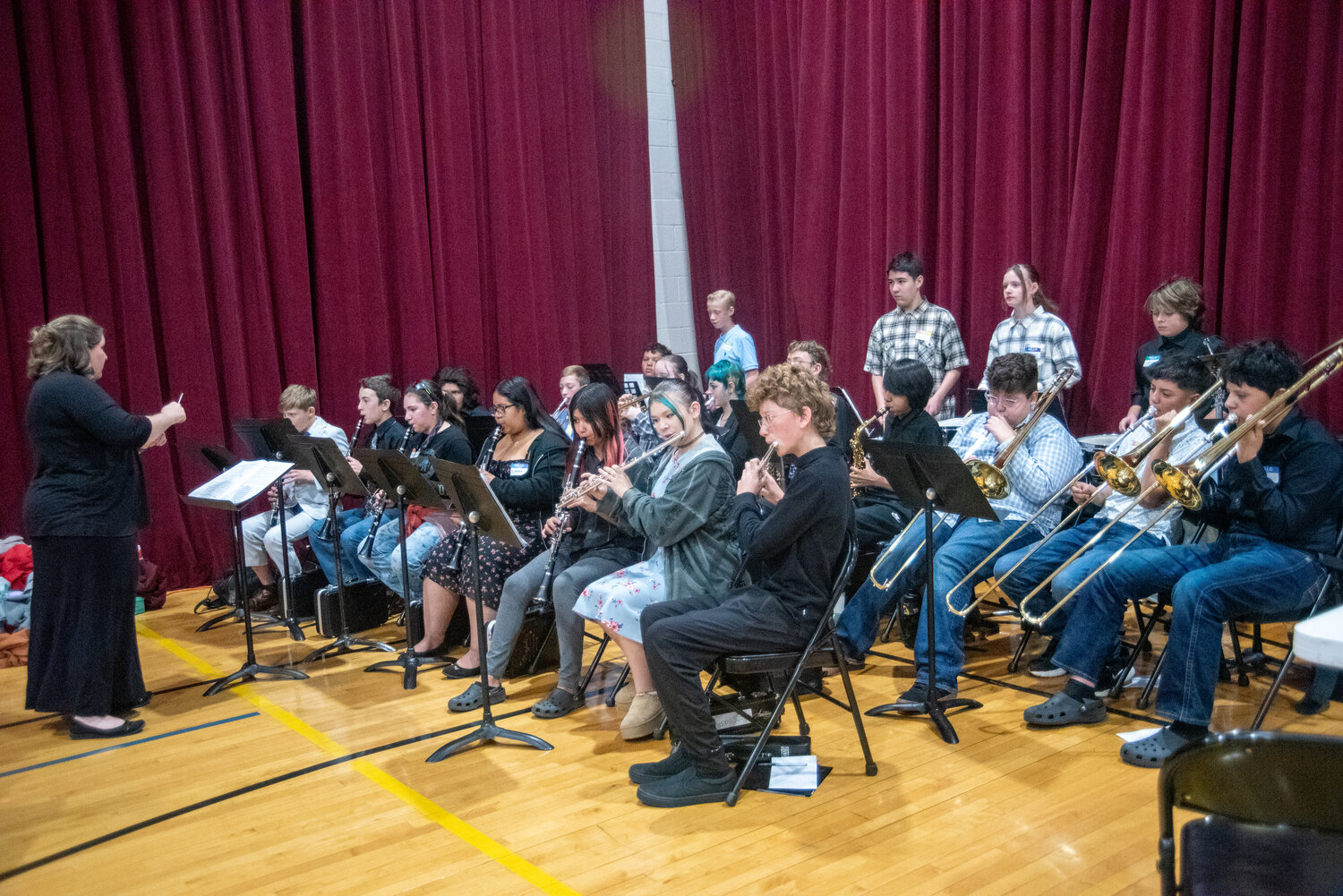 Pagosa Springs Middle School eighth-graders treat veterans to breakfast at the school&rsquo;s annual Veterans Day event. The veterans breakfast began in 2001.