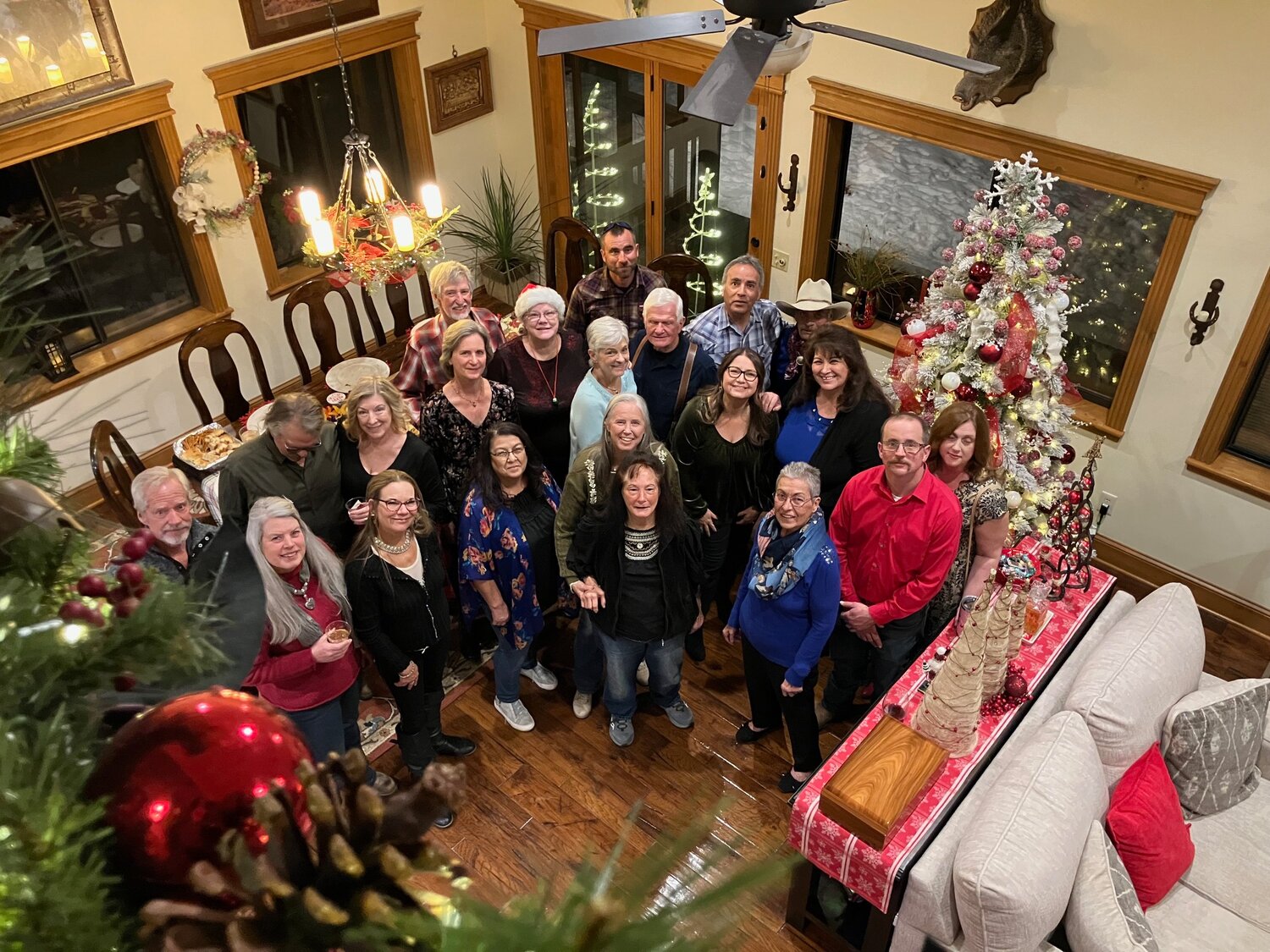 Archuleta Seniors Inc. staff, members of the board of directors and others are pictured at a Christmas party.