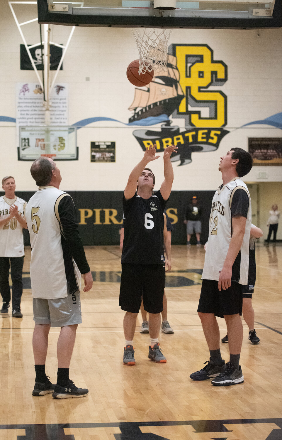 Local basketball fans were treated to extra action last weekend as the Pagosa Springs Special Olympics team took on a team of community members Saturday evening at Pagosa Springs High School. The Special Olympics team easily logged an 85-7 win, to the delight of the crowd.
