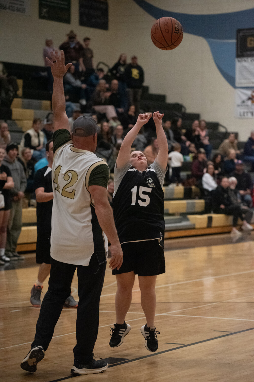 Local basketball fans were treated to extra action last weekend as the Pagosa Springs Special Olympics team took on a team of community members Saturday evening at Pagosa Springs High School. The Special Olympics team easily logged an 85-7 win, to the delight of the crowd.