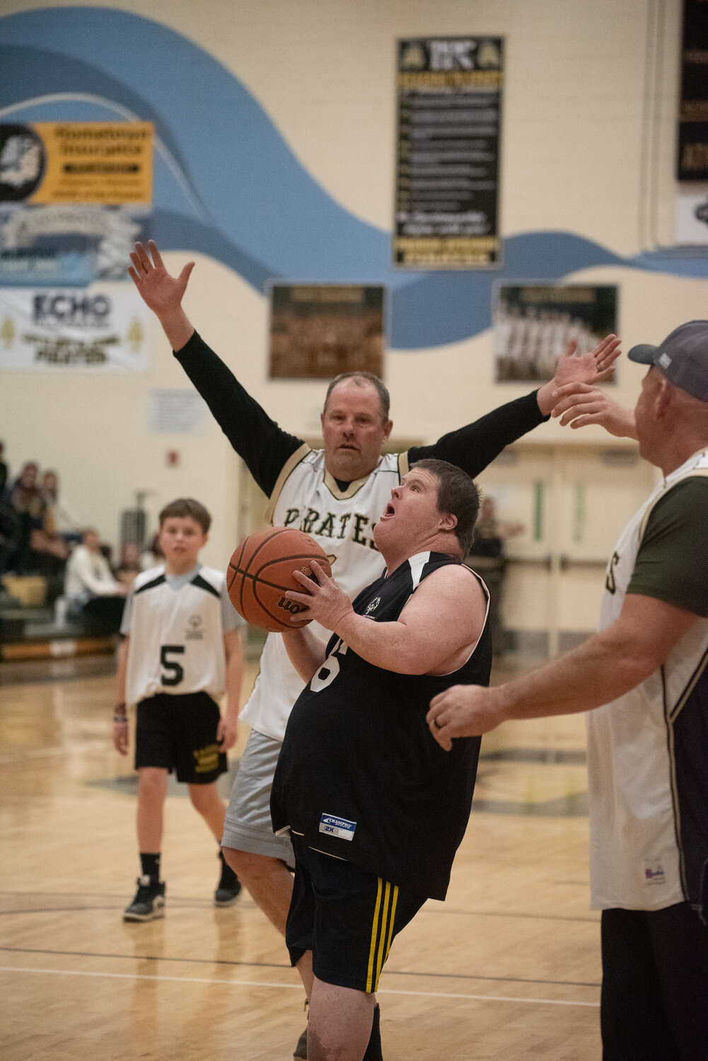 Local basketball fans were treated to extra action last weekend as the Pagosa Springs Special Olympics team took on a team of community members Saturday evening at Pagosa Springs High School. The Special Olympics team easily logged an 85-7 win, to the delight of the crowd.
