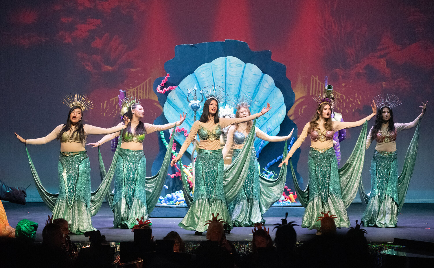 Students show off their talent on land and sea during their recent run of &ldquo;The Little Mermaid&rdquo; at Pagosa Springs High School. The students delighted audiences over four performances last week.