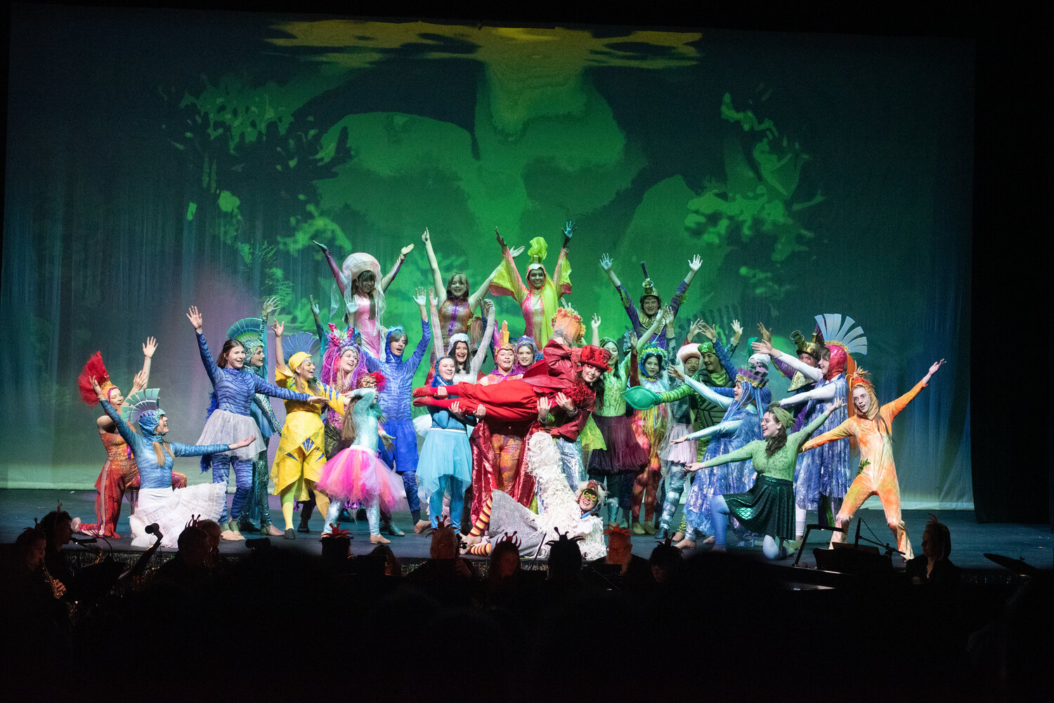 Students show off their talent on land and sea during their recent run of &ldquo;The Little Mermaid&rdquo; at Pagosa Springs High School. The students delighted audiences over four performances last week.