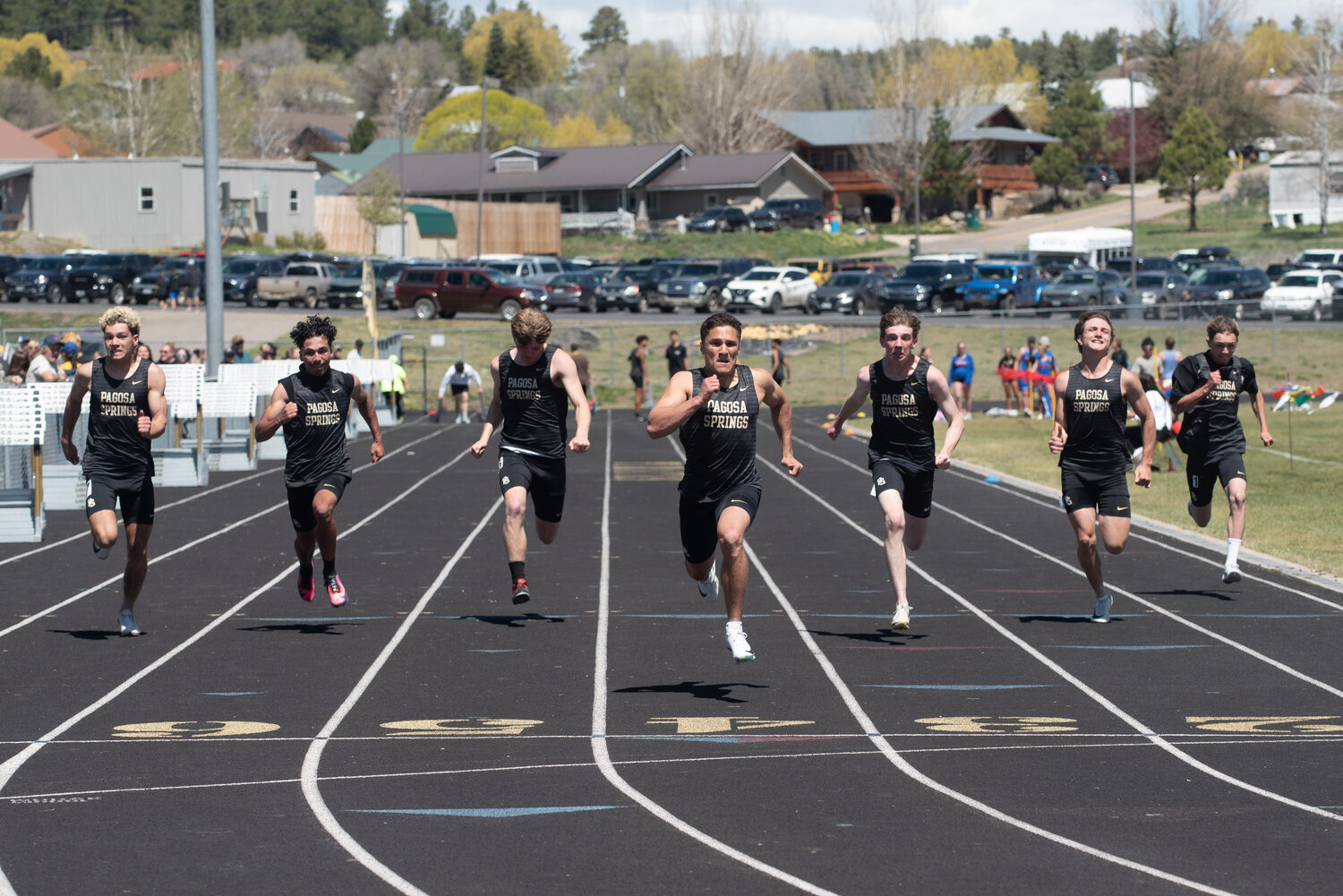Pirate athletes take to the track and field during their annual home meet, the Terry Alley Invitational. The meet featured primarily Pirate athletes competing under sunny skies, with many setting personal records.