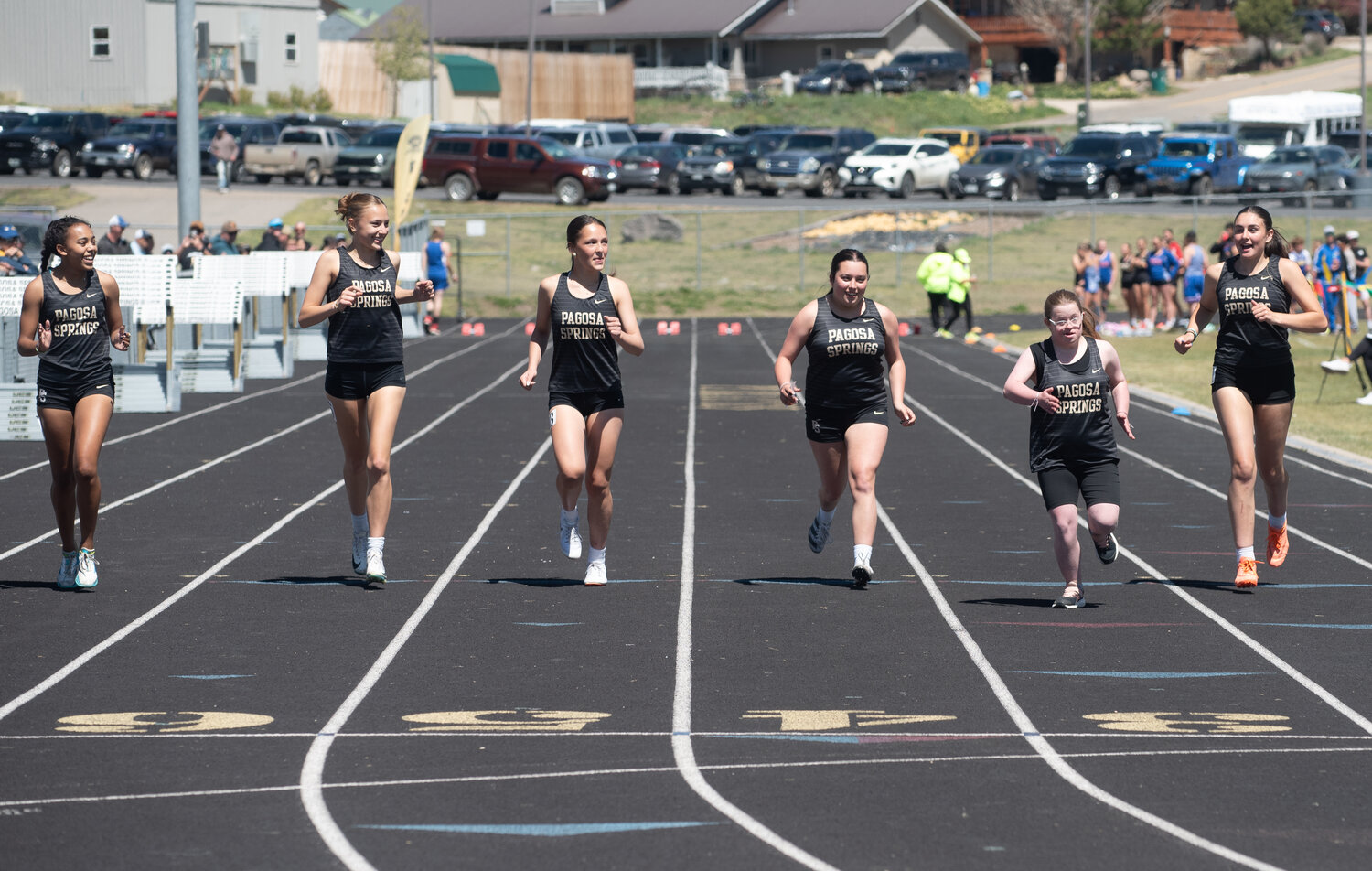 Pirate athletes take to the track and field during their annual home meet, the Terry Alley Invitational. The meet featured primarily Pirate athletes competing under sunny skies, with many setting personal records.