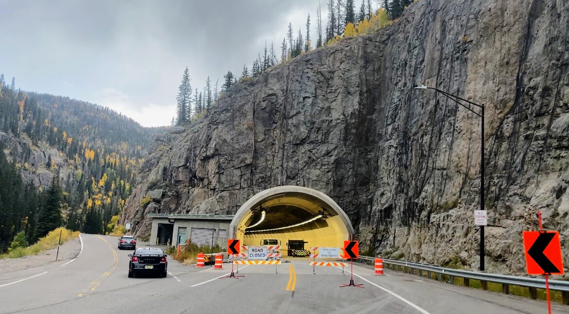 The tunnel on the east side of U.S. 160 Wolf Creek Pass (mile post 174) will be closed for construction May to October. Motorists can expect minimal delays and will be detoured around the tunnel on a nearby bypass route.